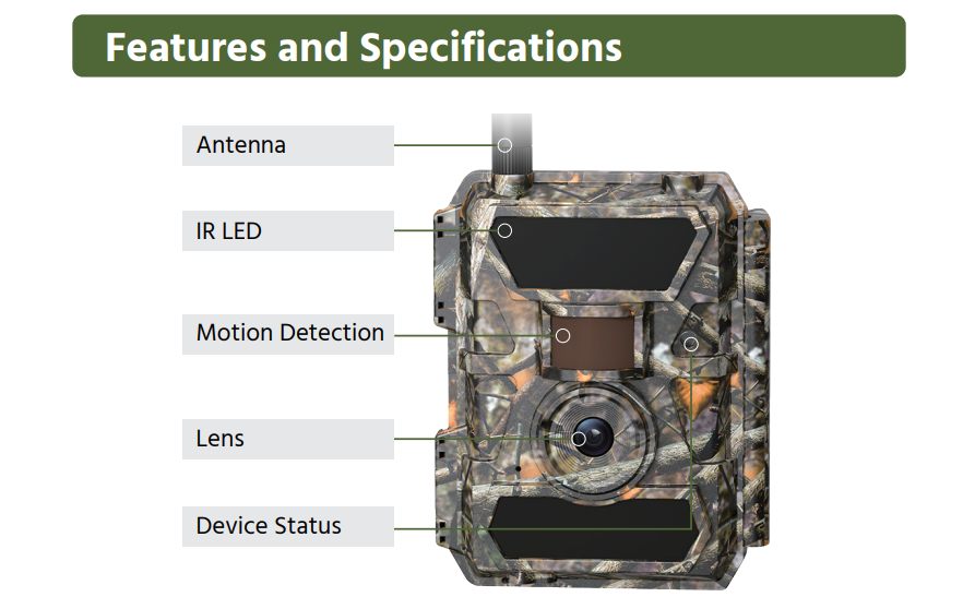 custom-designed trail cameras